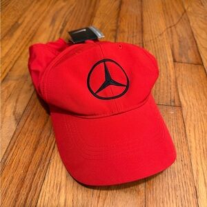 Nike Golf Mercedes-Benz Red Dri-FIT Hat NWT 727043 Adjustable Velcro Cap